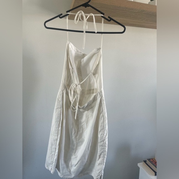 GLASSONS | white tie up dress - Picture 2 of 5